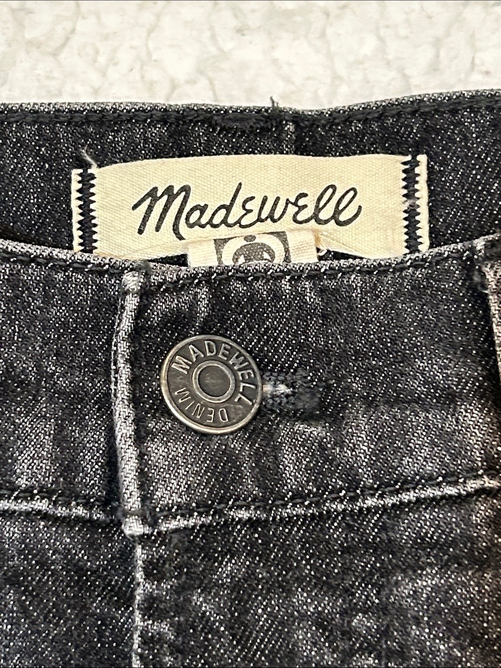 Madewell The Perfect Vintage Wide Leg Crop Jean size 27 Robles Wash Black - Picture 6 of 16